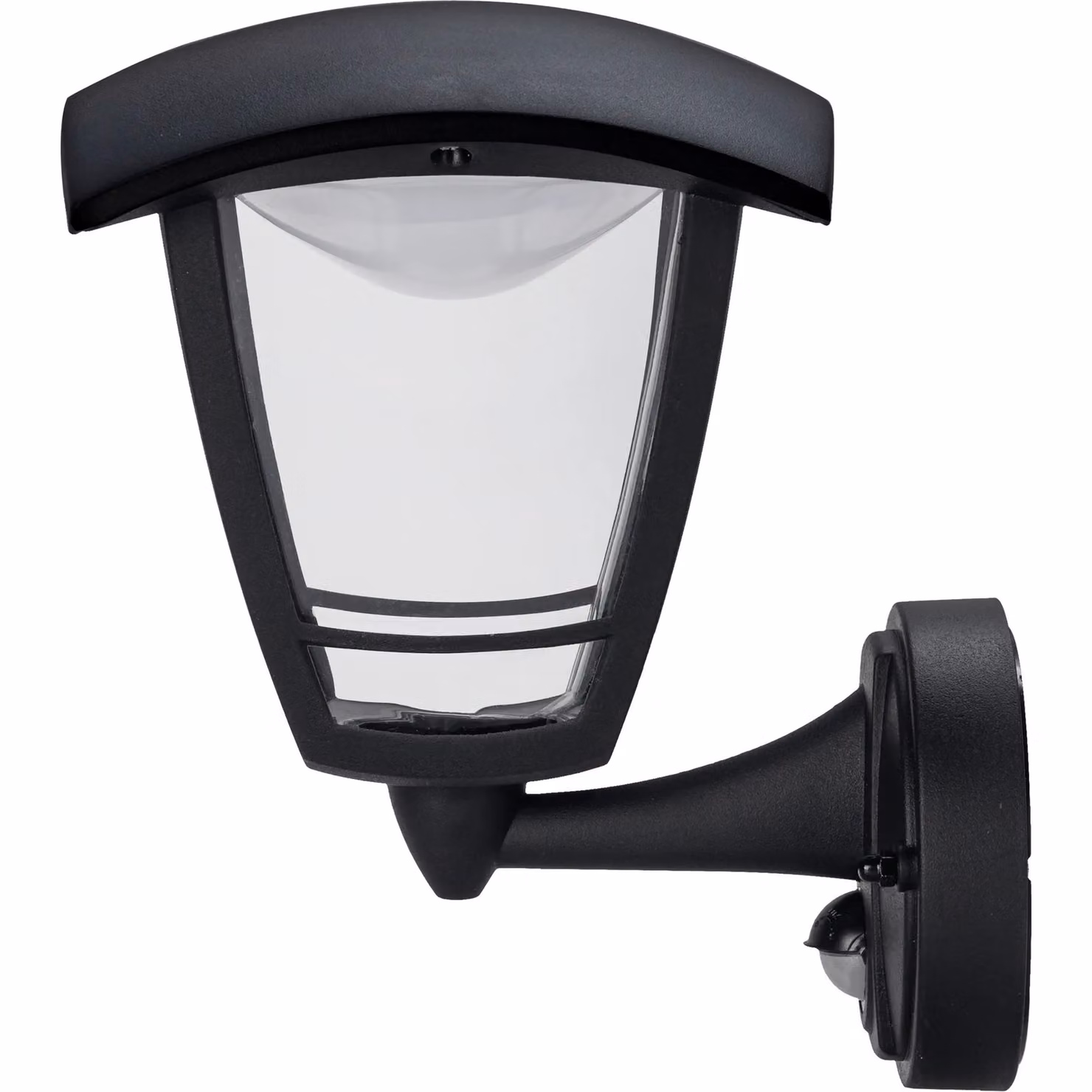 Luceco LED Four Panel Coach Lantern with PIR Motion Sensor, IP44 Rated, Black – 3