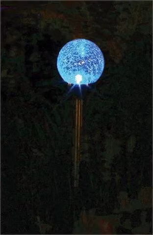 Luxform Palma RGB and Warm White LED Solar Garden Ground Spike in Silver Stainless Steel – 3