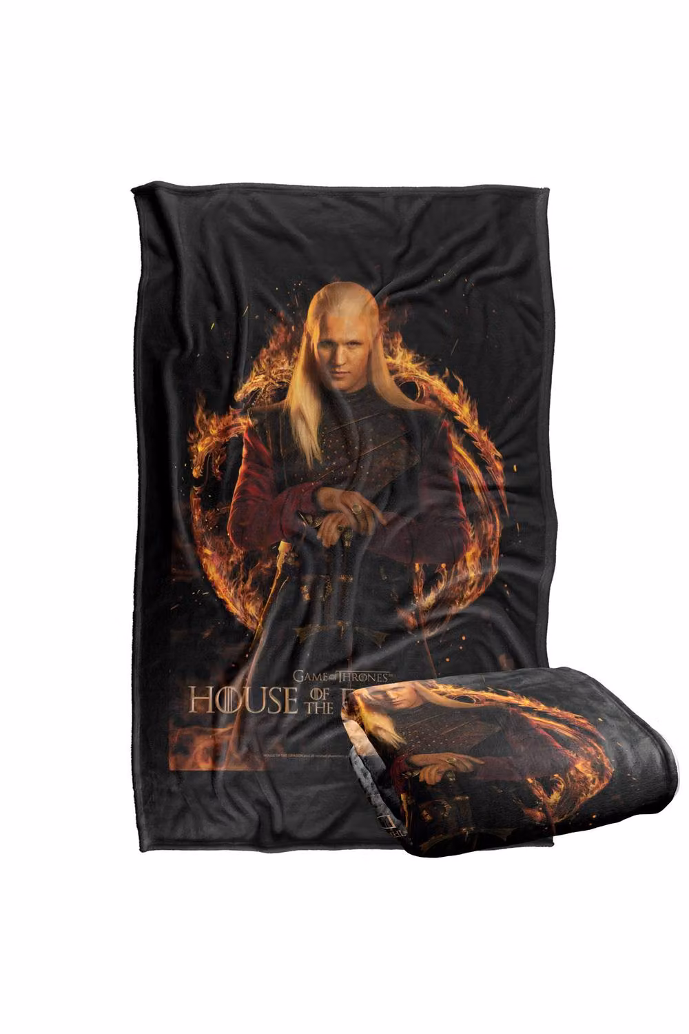 LOGOVISION House of the Dragon Daemon Poster Super Soft Fleece Throw Blanket, Multicolour, W/D/H: 91 x 147 cm – 7