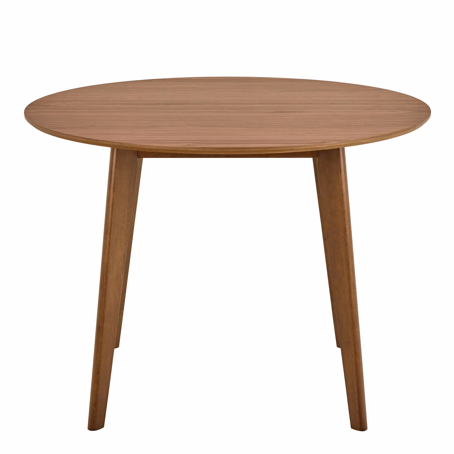 Furniture To Go Roxby Round Dining Table in Brown Walnut, W: 105 cm, D: 76 cm, H: 76 cm – 2