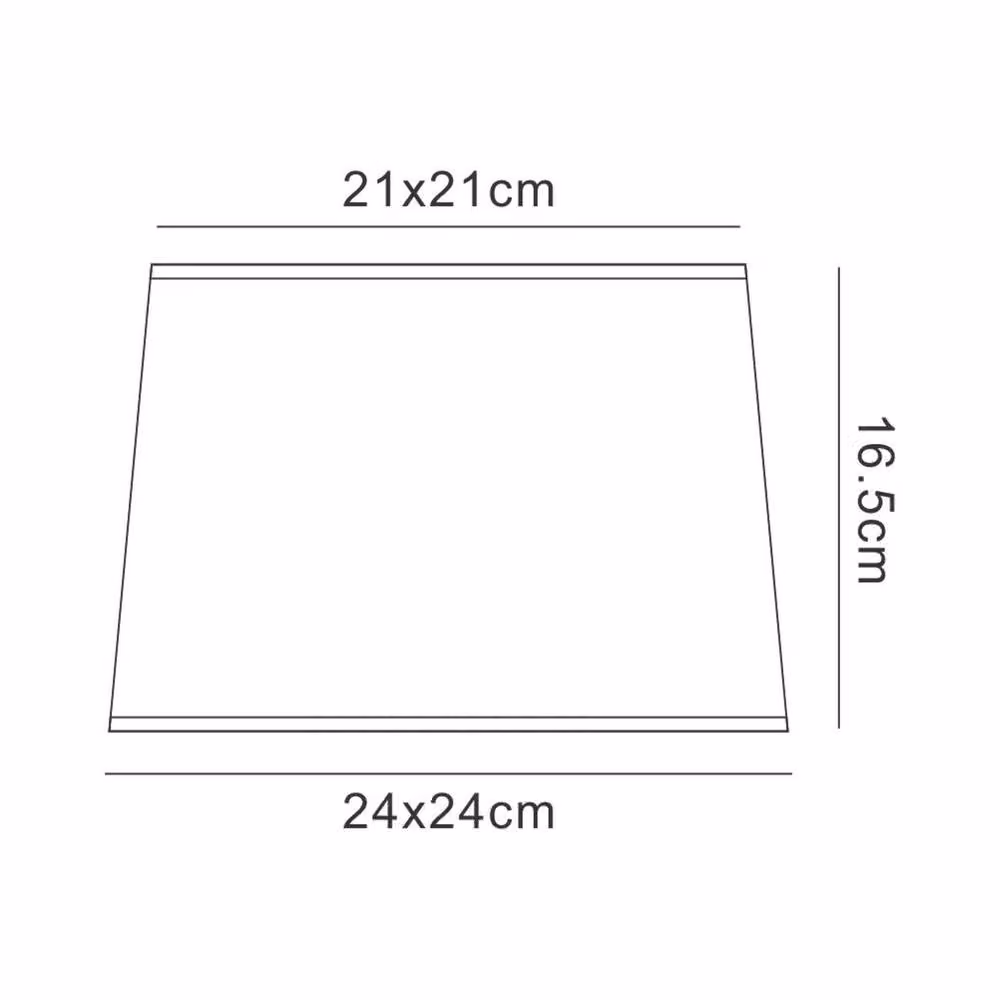 Netlighting Habana Black Square Lamp Shade for Table Lamps, W: 24.0 cm, D: 24.0 cm, H: 16.5 cm – 2
