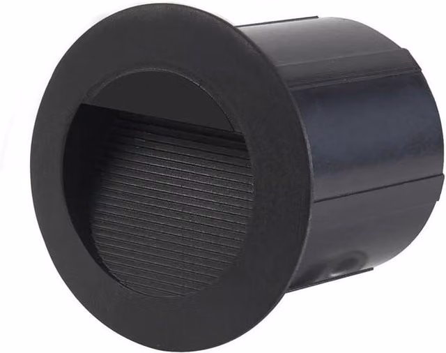 Netlighting Piani Outdoor Recessed Wall Lamp in Black with 4000K Neutral White LED Light – 1