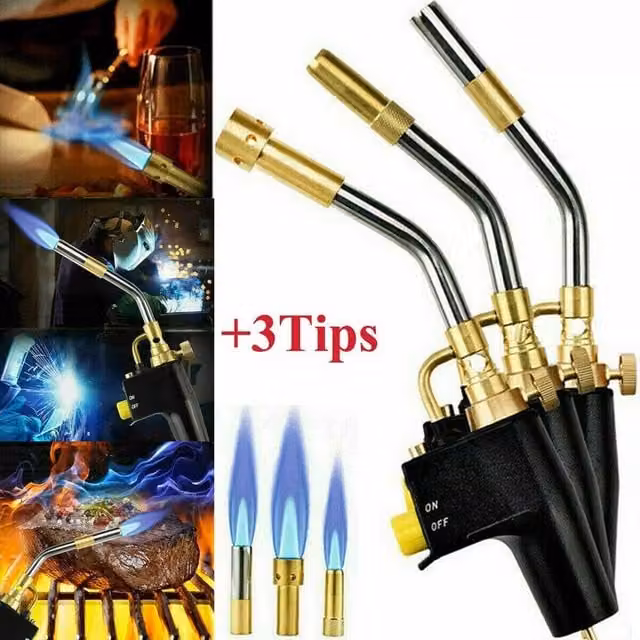 SPETLEK Professional Propane Mapp Blow Torch for Welding and Soldering, Gold – 1