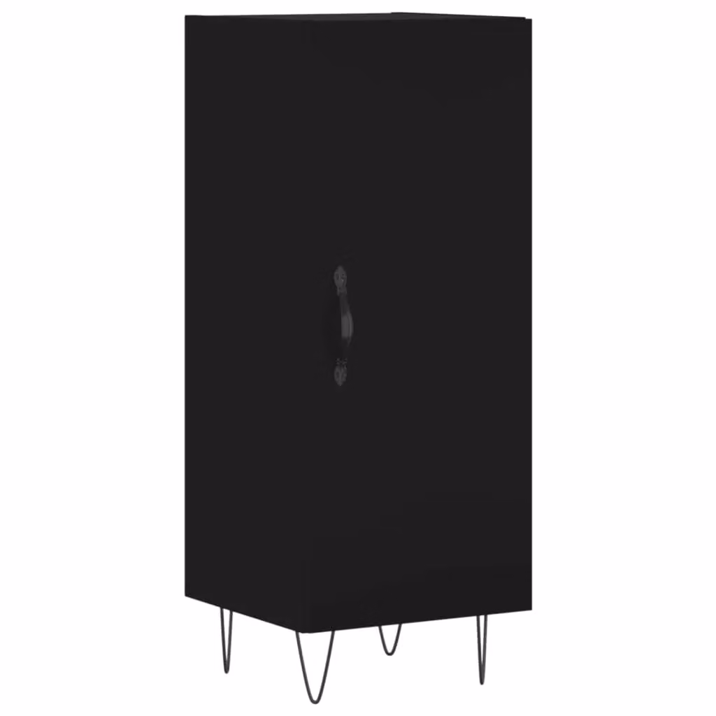 Berkfield Home Black Classic Sideboard in Matt MDF, W/D/H: 34.5 x 34 x 90 cm – 2