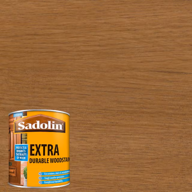 Sadolin Extra Durable Water Repellent Woodstain in Natural Brown, 1 l