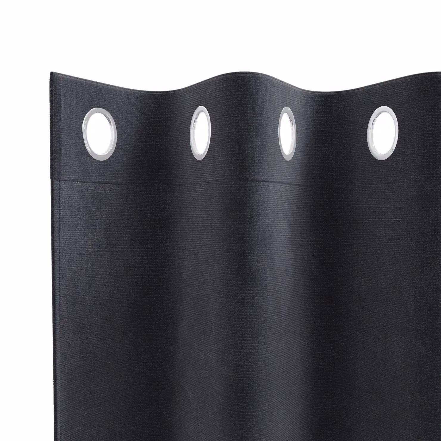 Berkfield Home Dark Grey Velvet Blackout Curtains with Eyelets, 2 Pack, W: 140 cm, H: 260 cm – 4