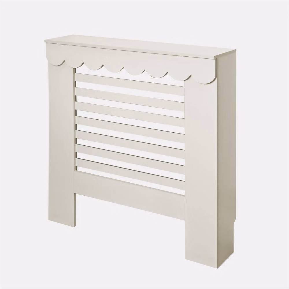 OHS Scallop Radiator Cover and Engineered Wood Sideboard Shelf in Cream – 2
