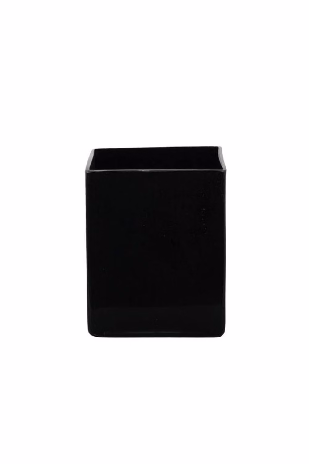 KDMD Black Gloss Square Glass Cube Vase for Tabletop Decor, W/D/H: 12.0 x 12.0 x 1.0 cm – 2