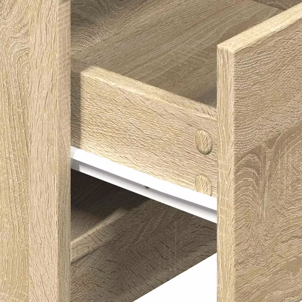 Berkfield Home Bedside Cabinet with 2 Drawers in Sonoma Oak Brown, W/D/H: 40 x 36 x 50 cm – 2