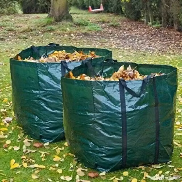 Garden Mile Heavy Duty Garden Waste Bags, 74L, Green, Pack of 2