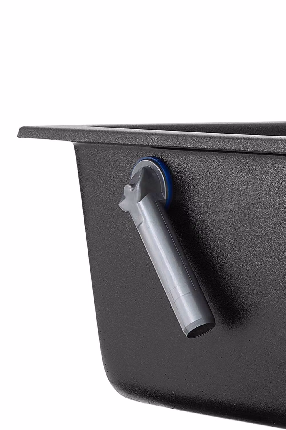 Living and Home Black Undermount Single Bowl Kitchen Sink with Strainer Waste Kit, W: 53.0 cm, D: 46.0 cm, H: 21.5 cm – 4