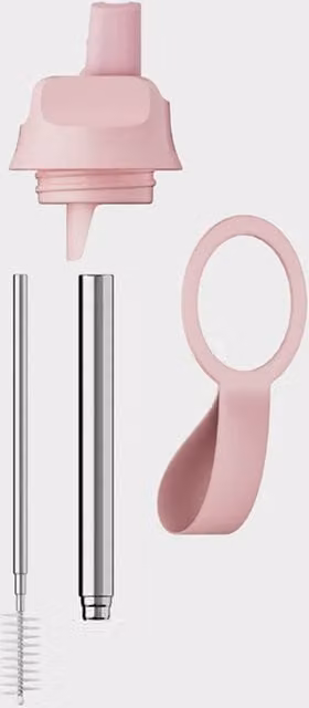 Chilly's Series 2 Water Bottle with Flip Lid in Blush Pink