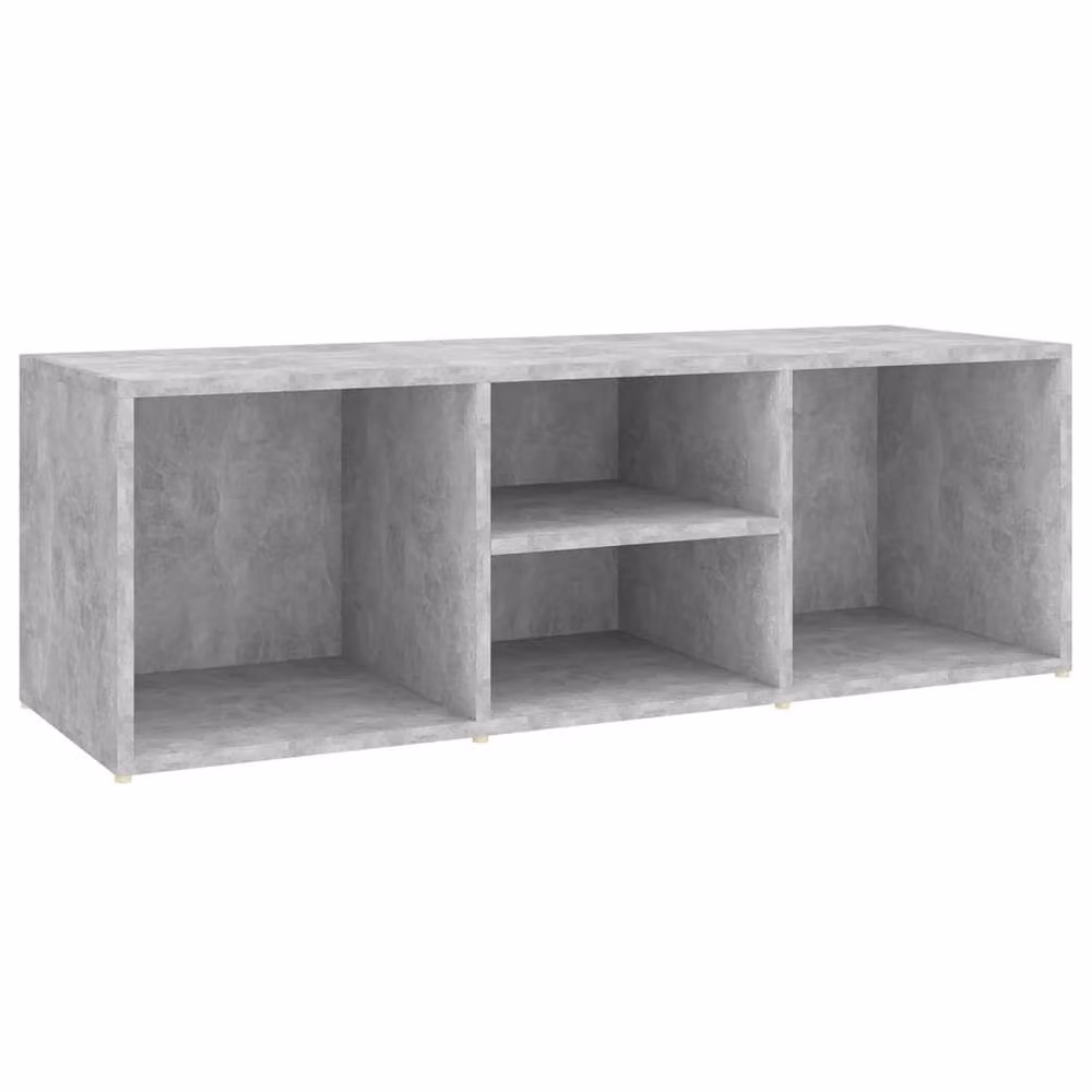 Berkfield Home Shoe Storage Bench in Concrete Grey, W/D/H: 105 x 35 x 35 cm – 3