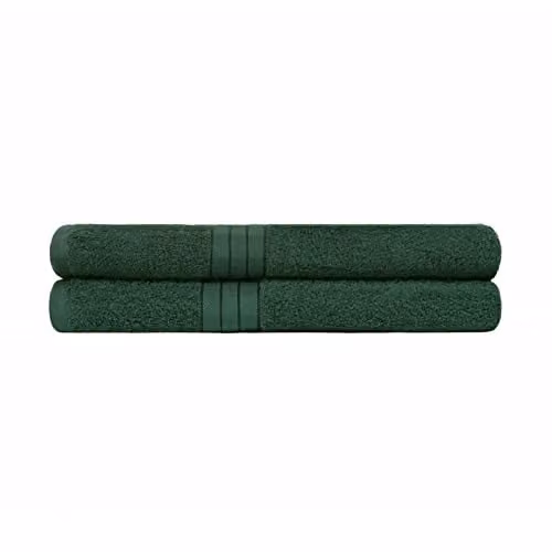 OHS 2 Pack of Green Cotton Terry Bath Towels, W/H: 70 x 115 cm – 1