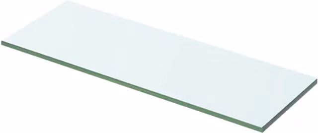 Berkfield Home Wall Mounted Glass Shelves, 2 Pack, Transparent, W: 50 cm, D: 12 cm
