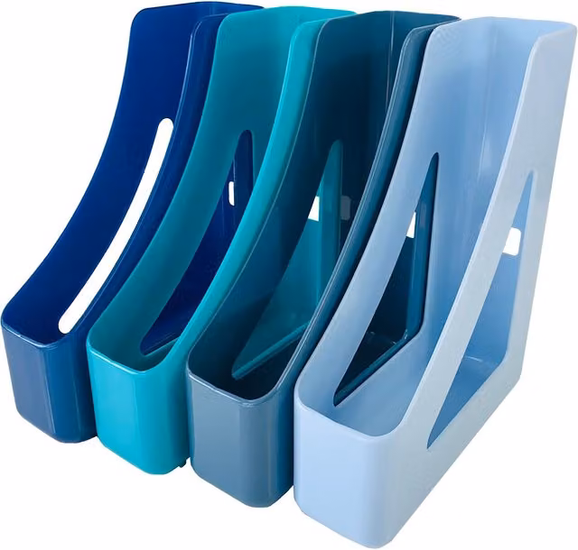 Deflecto Cool Breeze A4 Magazine File in Blue