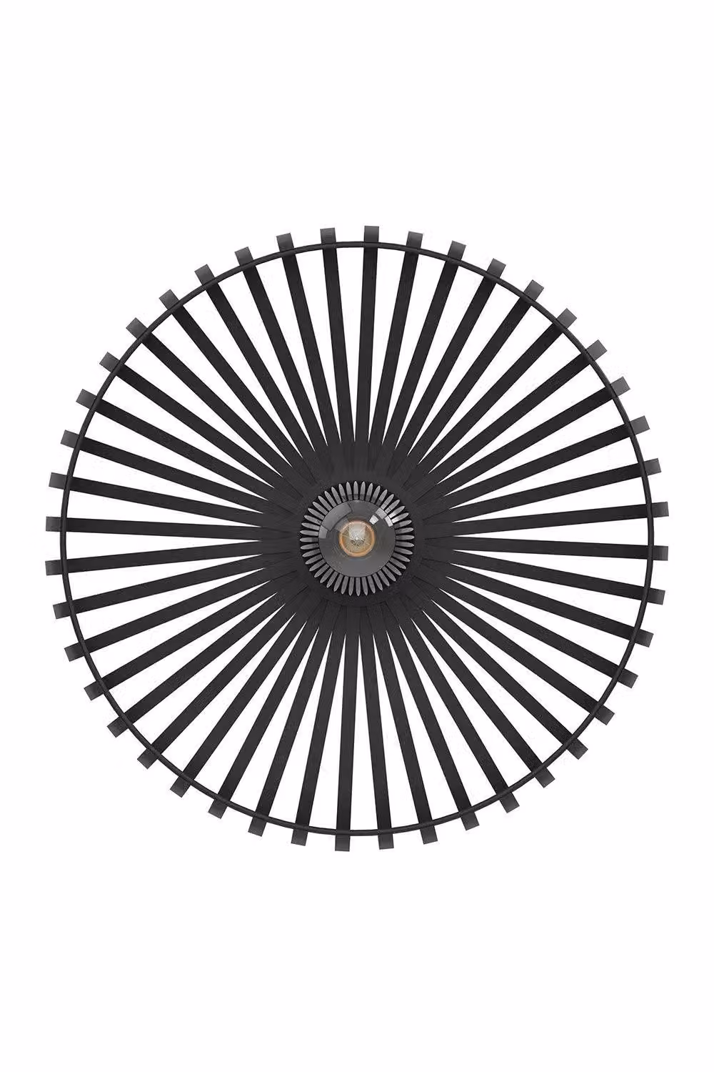 Eglo Mogano Black Metal Wireframe Flush Ceiling Light, Diameter: 43 cm – 3