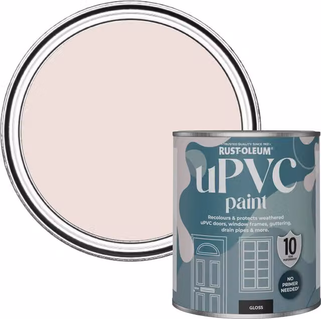Rust-Oleum Gloss Finish UPVC Paint in Pink, 0.75 l