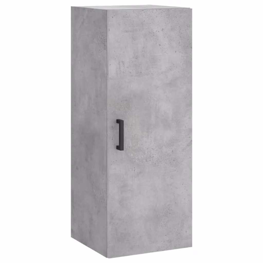 Berkfield Home Wall Mounted Cabinet in Concrete Grey, W/D/H: 34.5 x 34 x 90 cm – 2