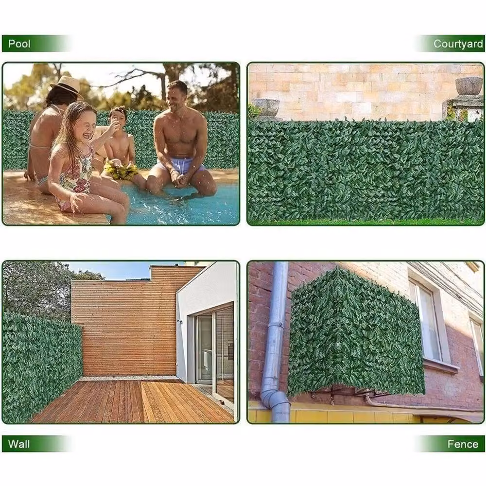 Nordara 3m Artificial Ivy Hedge Privacy Fence Screen in Green – 3
