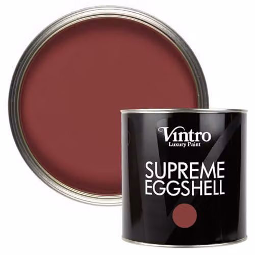 Vintro Mulberry Red Eggshell Paint for Walls, Wood and Trim, 2.5 l