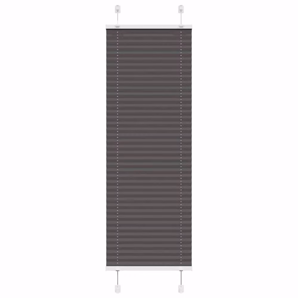 Berkfield Home Black Single Pleat Polyester Fabric Blind W: 50 cm, H: 150 cm – 2