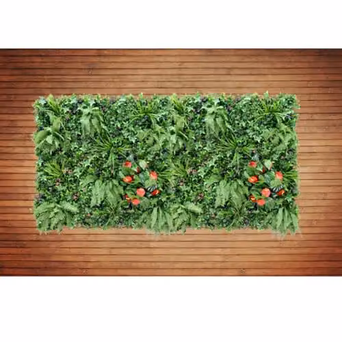 Ark Mat Hedgerow Artificial Plant Wall Panel, Green, W: 100 cm, H: 100 cm – 7