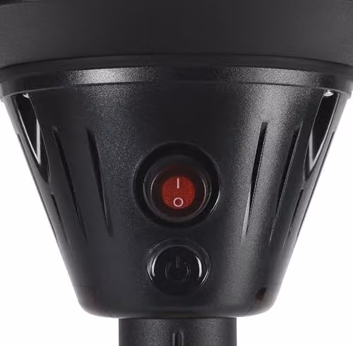 Heat Outdoors Shadow Diffusion Table Top Patio Heater, 2.1 kW Black Metal Portable Outdoor Heating Unit with 3 Adjustable Settings – 2