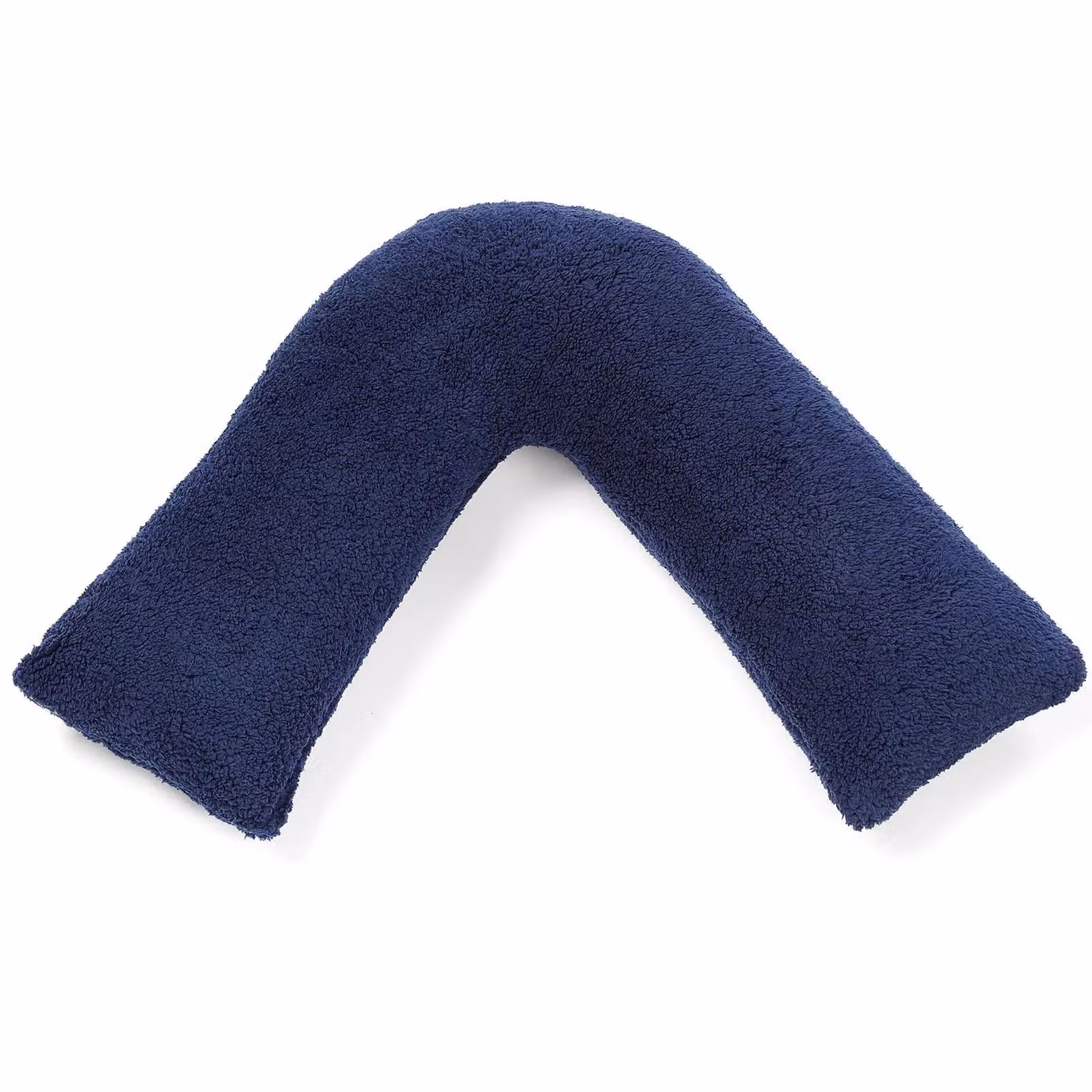 OHS Navy Blue Teddy Fleece V Shaped Orthopaedic Pregnancy Support Cushion – 4