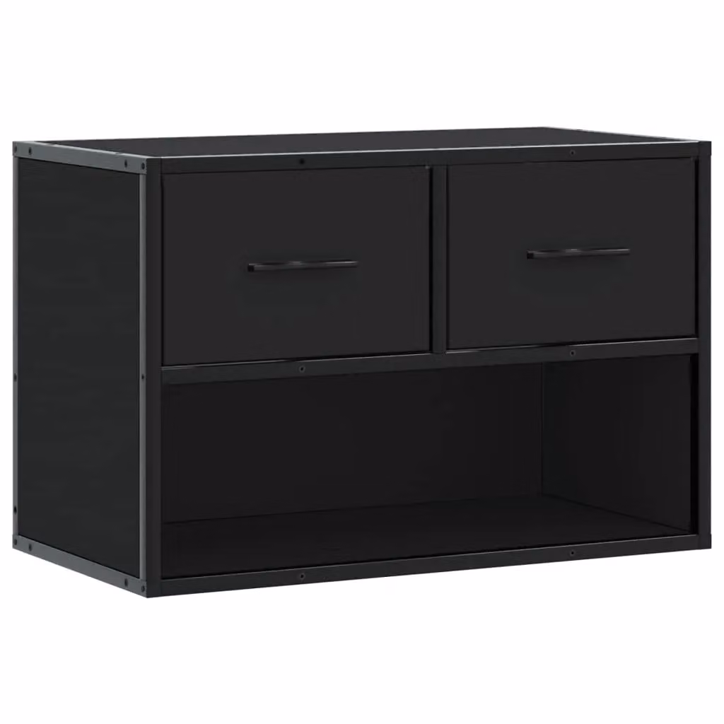 Berkfield Home Industrial TV Cabinet in Black, W/D/H: 60 x 31 x 39.5 cm – 2