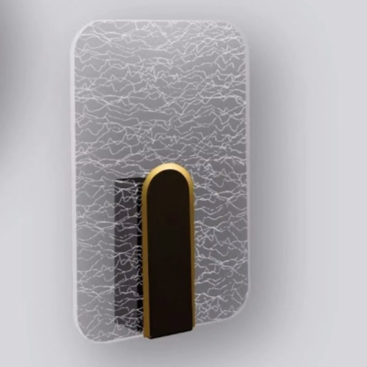CGC Lighting Crackle Indoor LED Wall Light in Black and Gold with Crackle Glass Effect, 6W, 4200K Natural White, 730lm – 3