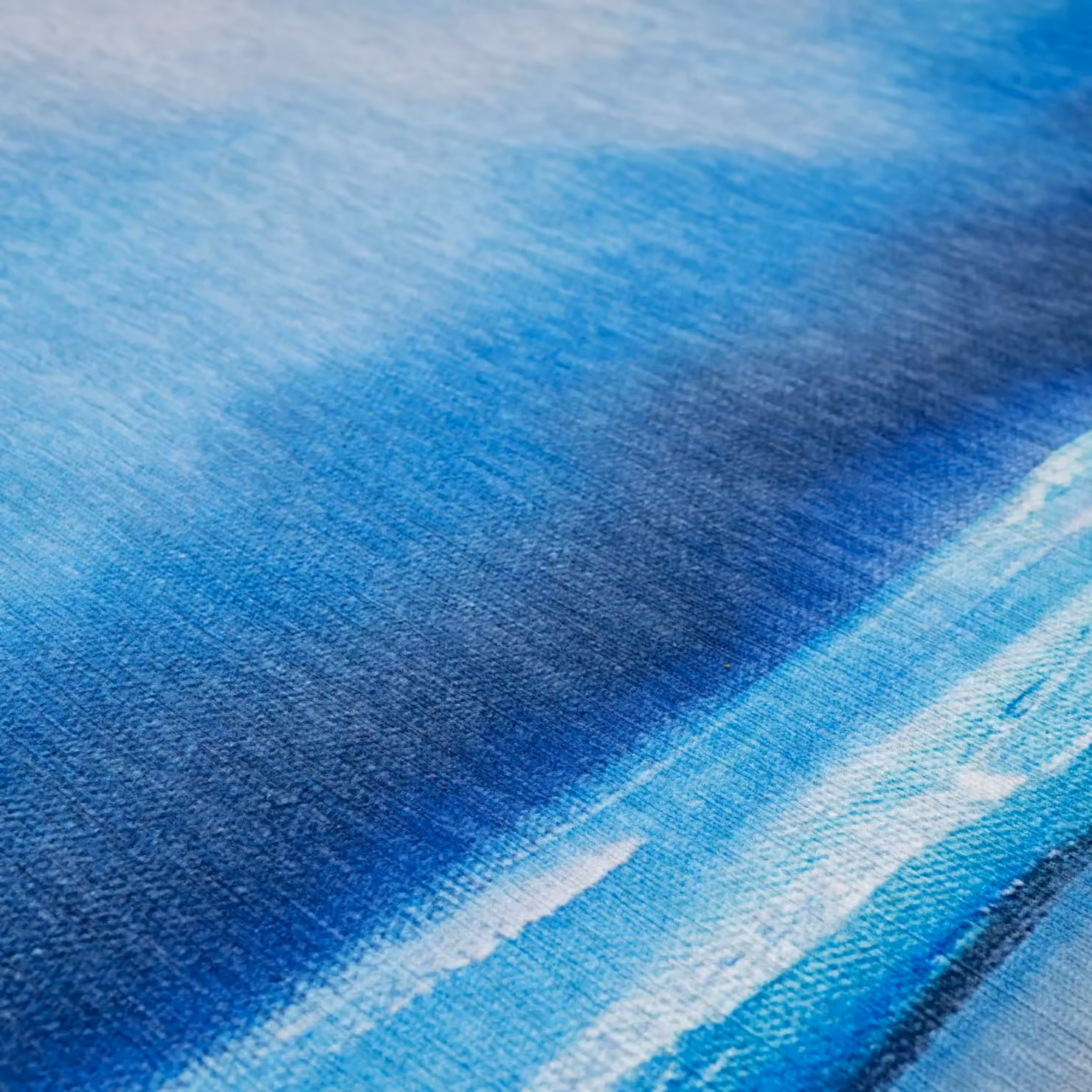 Kukoon Blue Coastal Maritime Abstract Chenille Living Area Rug, W: 200 cm, D: 290 cm – 4