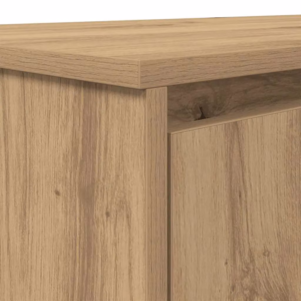 Berkfield Artisan Oak Secretary Desk in Brown, W/D/H: 120 x 42 x 76 cm – 4