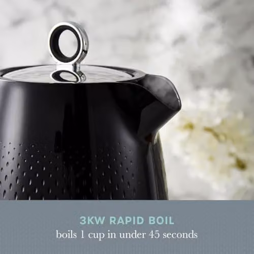 Swan Elegance 1.7 l Stainless Steel Jug Kettle, Black – 3