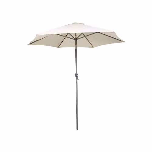 Kingfisher 2m Aluminium Garden Parasol with Tilt Mechanism in Beige – 1