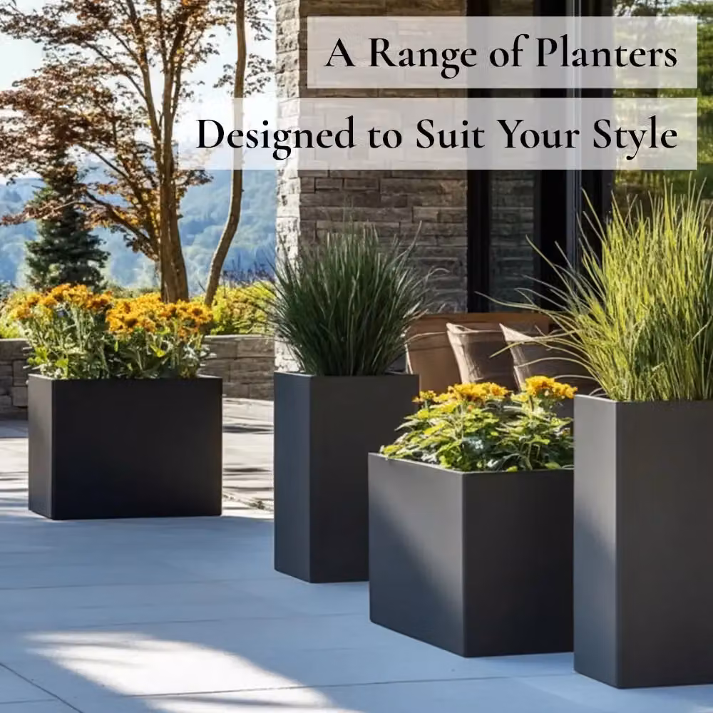Access Garden Products Galvanised Steel Trough Planter, Grey, W: 25 cm, D: 80 cm, H: 60 cm – 10