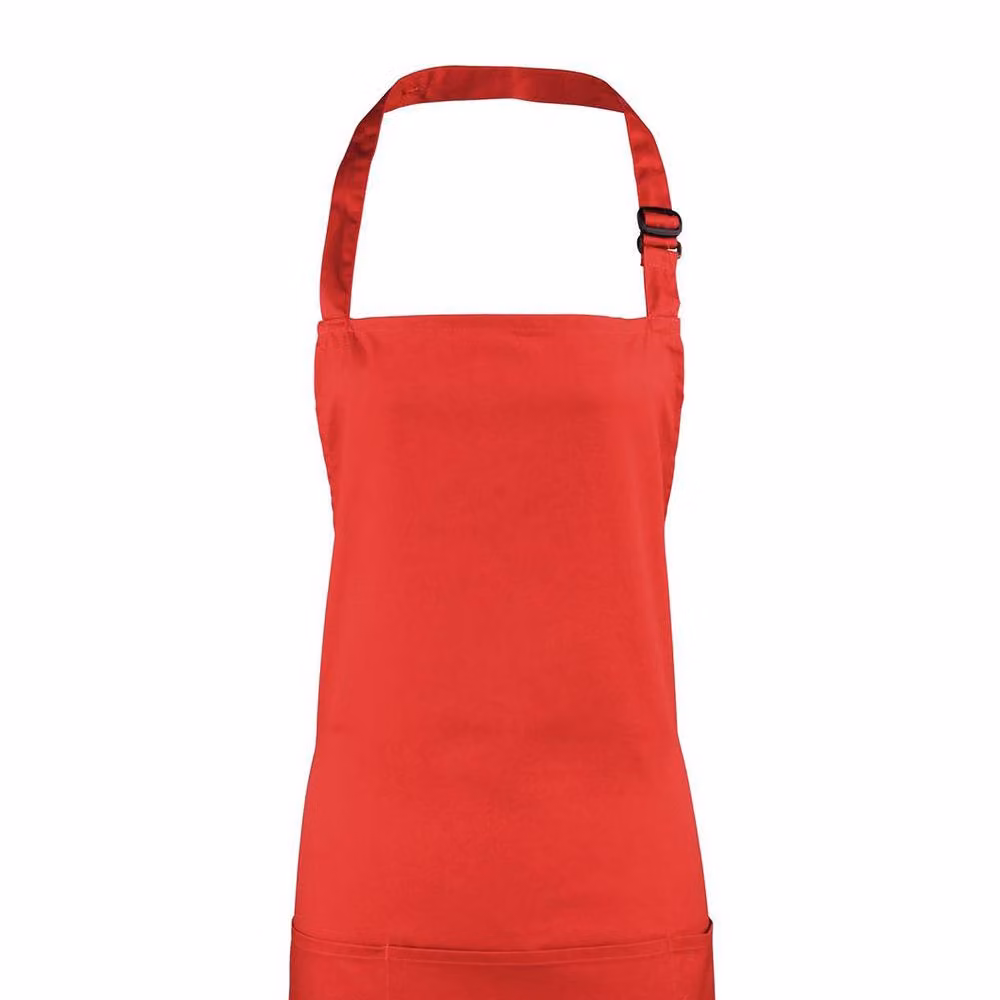 Premier Colours 2 in 1 Bib Apron in Red – 2