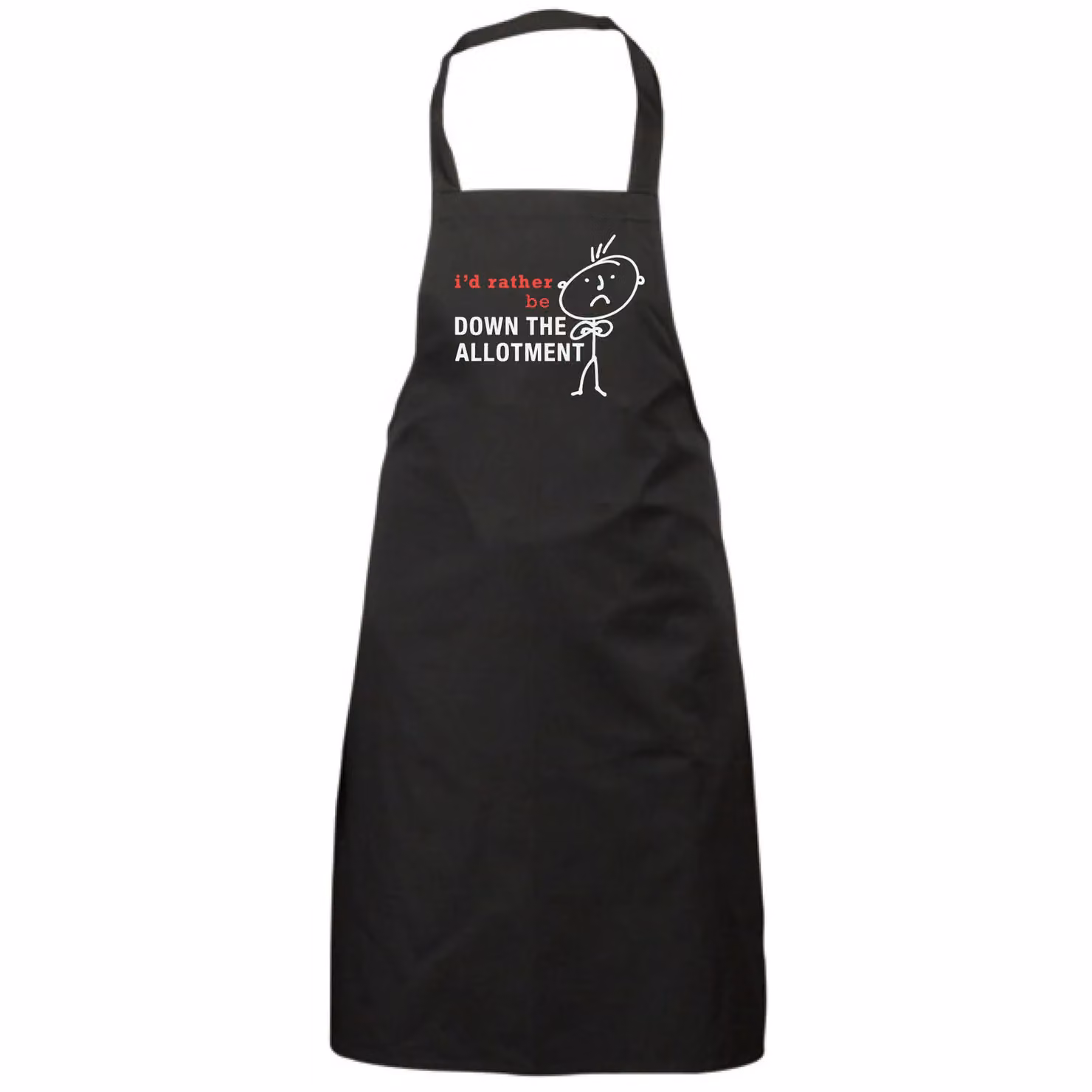 60 Second Makeover Men's I'd Rather Be Down The Allotment Black Apron – 2