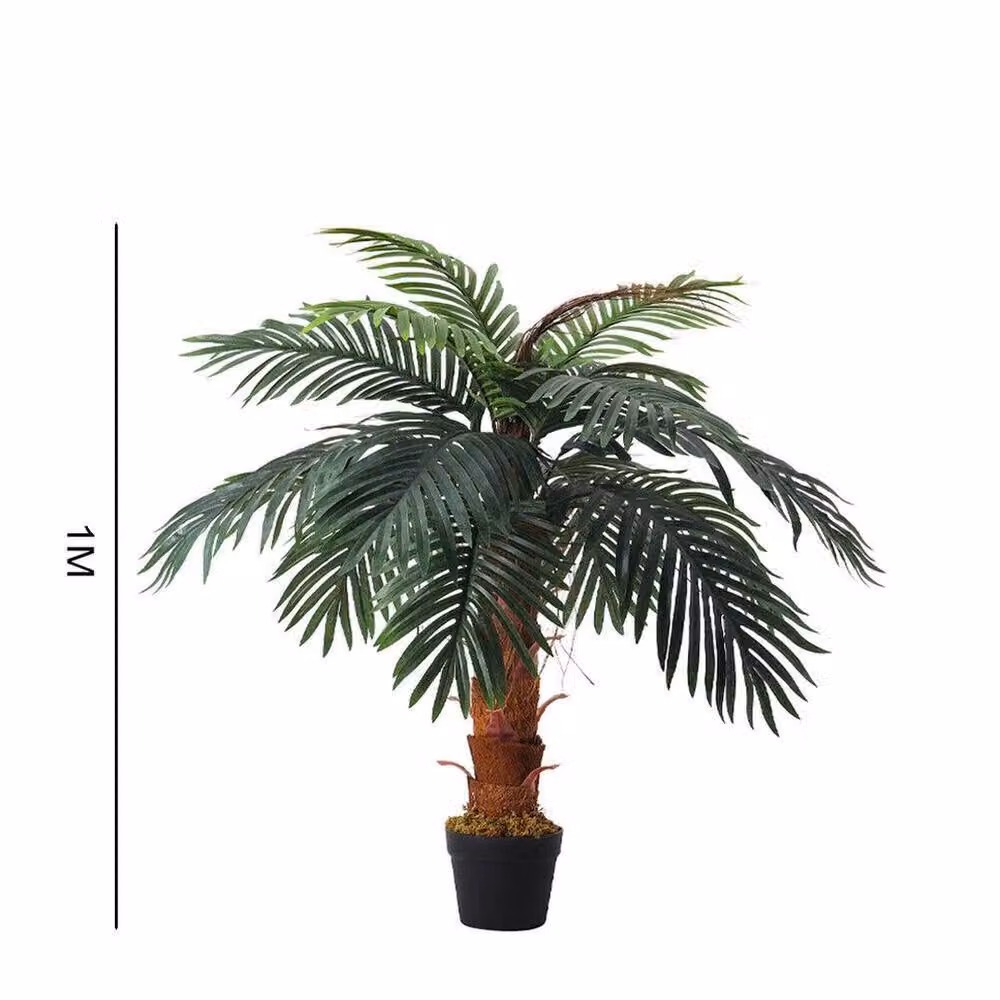 EONLION 100 cm Artificial Green Tropical Palm Tree Potted Plant – 2