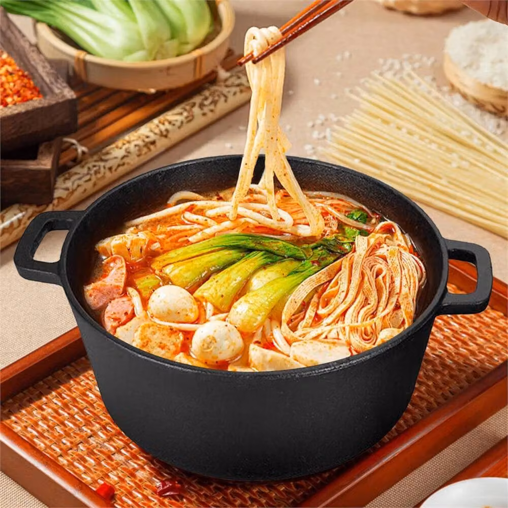 Nordara Black 2-in-1 Cast Iron Casserole Dutch Oven with Lid, 4.5 l – 3