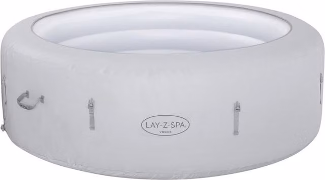 Bestway Lay Z Spa Vegas Round Bottom Exterior Leatheroid Cover in Multicolour and White