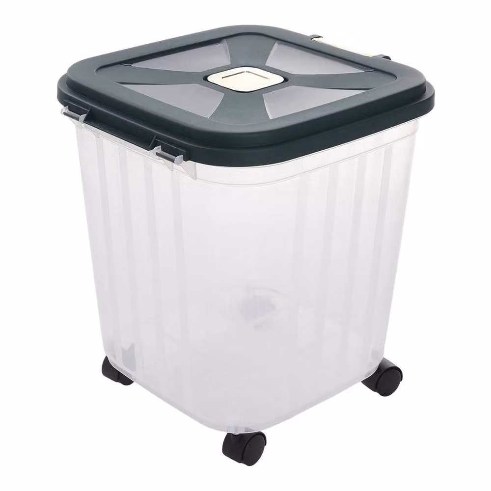 NESTLUNE Extra Large Airtight and Leakproof Pet Food Storage Container, Transparent, W: 100 cm, D: 15 cm, H: 15 cm – 4