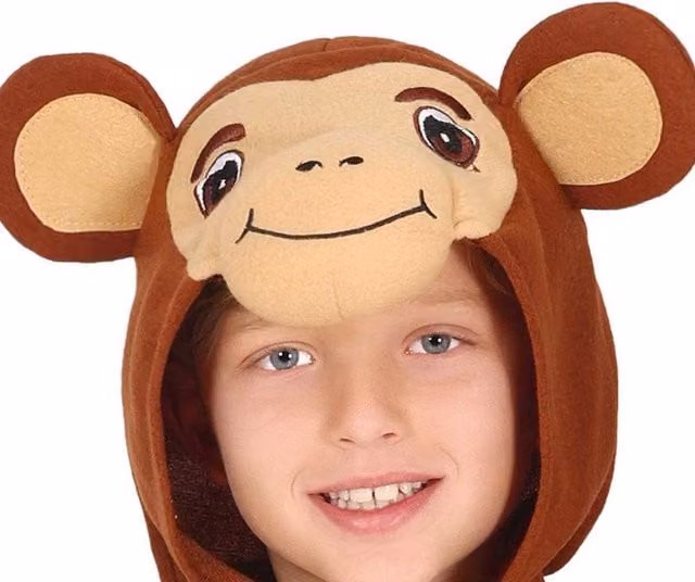 Fiestas Guirca Childrens Monkey Costume in Brown and Beige
