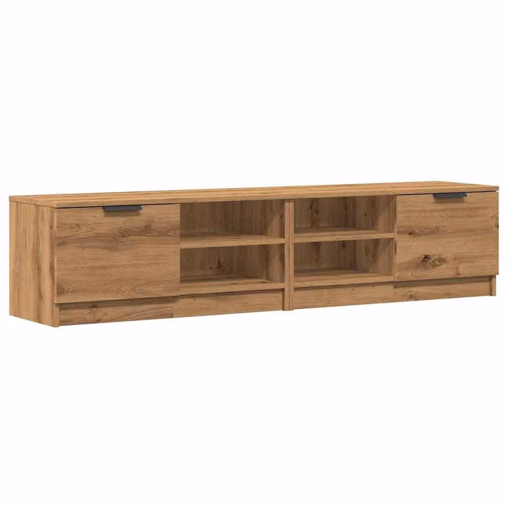 Berkfield Home Artisan Oak TV Cabinets, 2 Piece Set, Brown, W/D/H: 80 x 35 x 36.5 cm – 2
