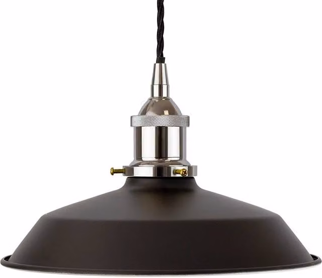 SE Home Trinity Small Metal Pendant Light in Matt Black and Nickel