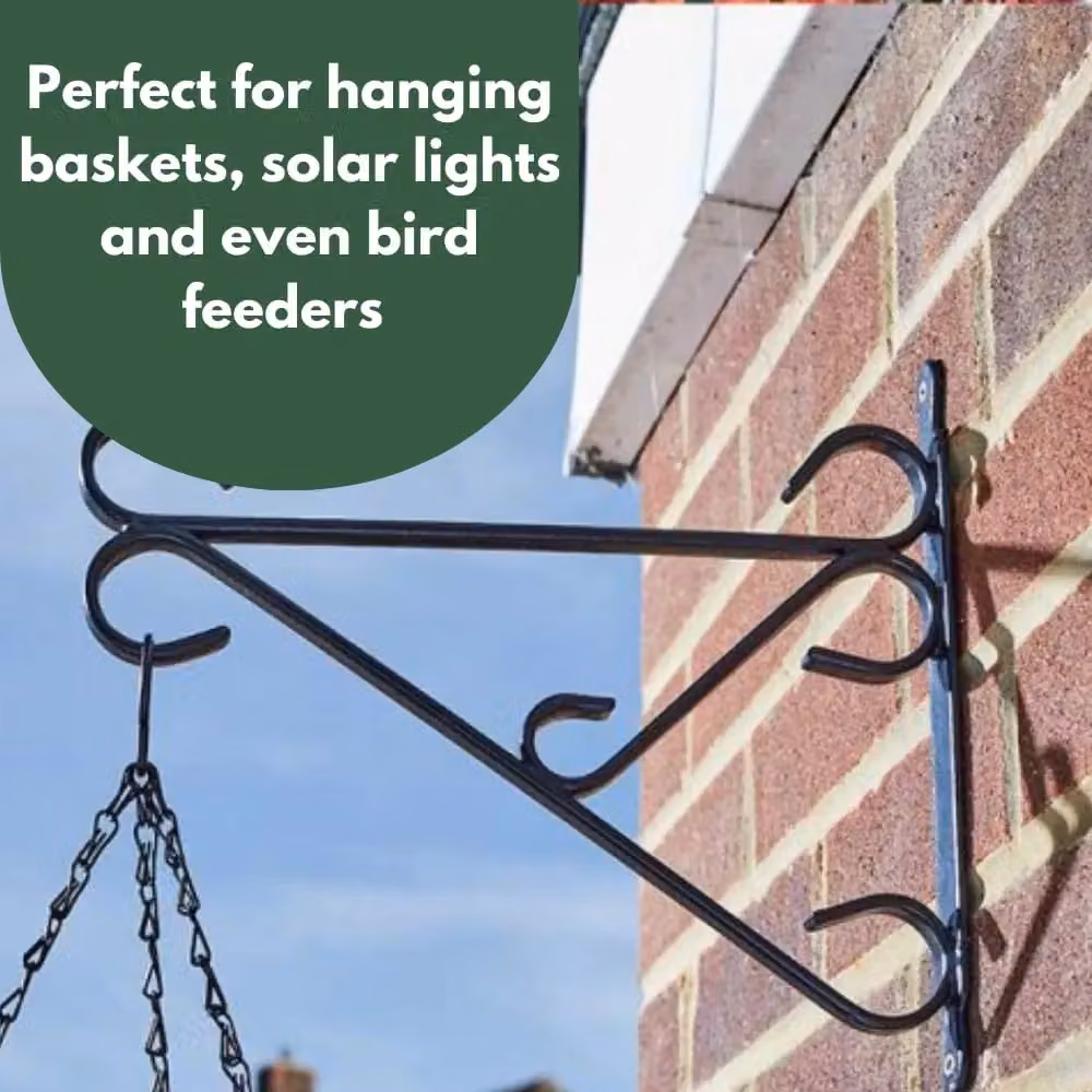 Marco Paul Black Metal Hanging Basket Bracket for 16-18 inch Planters – 4