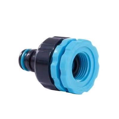 Flopro Triple Fit Outside Tap Connector 1/2 inch, Blue – 1