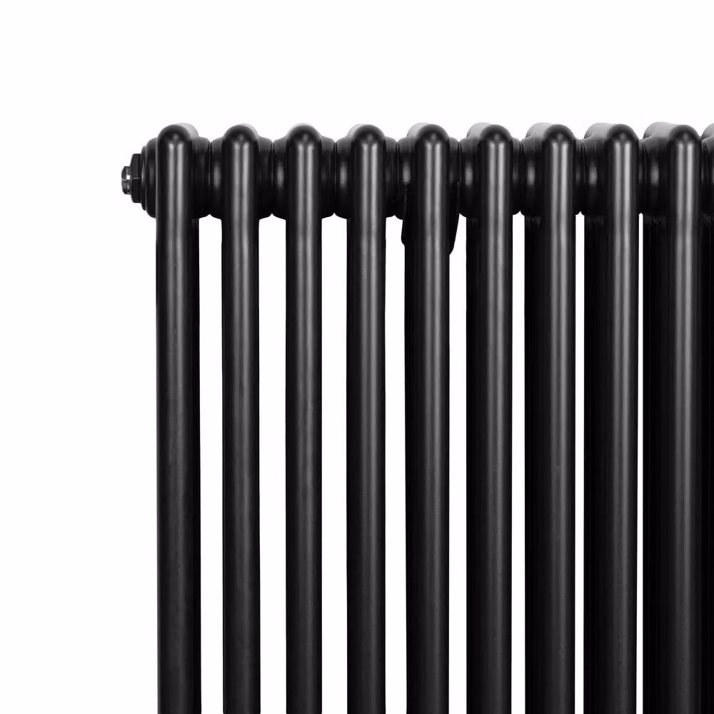Monstershop Traditional 4 Column Steel Radiator in Black, W: 60.0 cm, H: 101.0 cm – 3