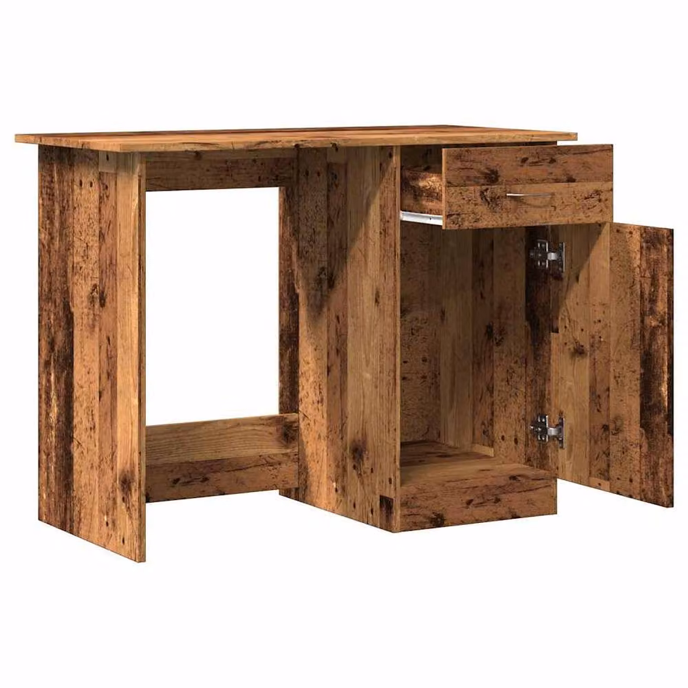 Berkfield Home Modern Writing Desk in Brown, W/D/H: 100 x 50 x 76 cm – 4