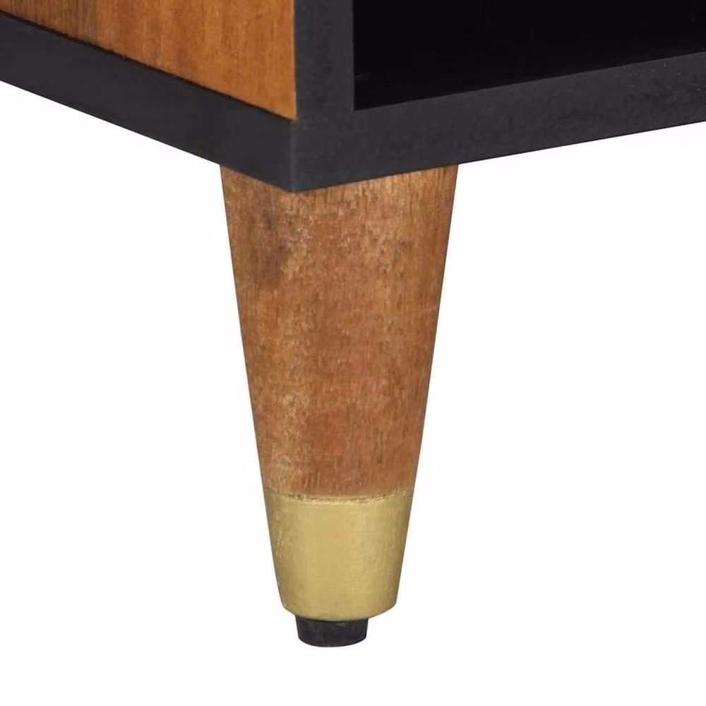 Berkfield Home TV Cabinet in Honey Brown Solid Mango Wood and Engineered Wood – 6